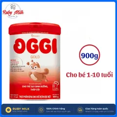 Sữa Bột OGGI Gold Lon 900g - Cho bé Suy Dinh Dưỡng, Thấp Còi (Mẫu Mới)