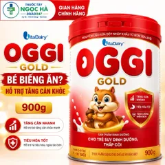 Sữa Bột Oggi Gold, Oggi Canxi 900g Vitadairy Cho Bé 1-10 Tuổi -Tăng Cân Khỏe, Tiêu Hóa Tốt, Hỗ Trợ Phát Triển Chiều cao