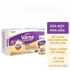Thùng Sữa Non Pha Sẵn Värna Colostrum (24 Chai x 237ml) - Sữa Cho Người Lớn Tăng Cường Đề Kháng