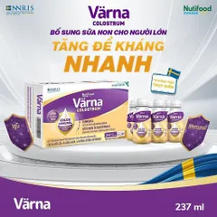 Thùng Sữa Non Pha Sẵn Värna Colostrum (24 Chai x 237ml) - Sữa Cho Người Lớn Tăng Cường Đề Kháng