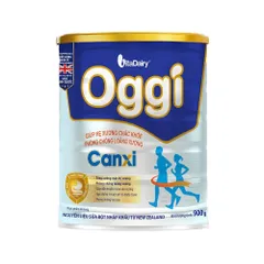 [COMBO 2 LON] Sữa bột Oggi Canxi - Giúp tăng cường mật độ xương, giúp hệ cơ xương chắc khoẻ, chống loãng xương Lon 900g