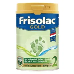 Sữa Bột Frisolac Gold 2 800G cho bé từ 6-12 tháng tuổi