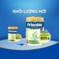 Sữa Bột Frisolac Gold 2 800G cho bé từ 6-12 tháng tuổi
