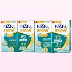 Lốc 4 Hộp Sữa nước Nestlé NANGROW 110ml, Sữa Pha sẵn cho bé từ 1 tuổi
