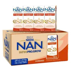 [Combo 2 Thùng] Thùng sữa pha sẵn Nestle NAN INFINIPRO GROW A2&HMO hỗ trợ tiêu hóa,đề kháng 110ml, 180ml