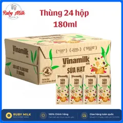 Thùng 24 Hộp Sữa 9 loại hạt Vinamilk Super Nut 180ml ít đường