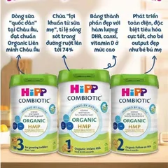 [Thùng 6 Lon ] Sữa Bò HiPP Organic Combiotic 800g/ Sữa Dê HiPP Organic 800g đủ số