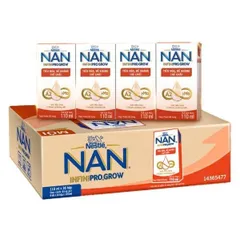 Thùng sữa pha sẵn Nestle NAN INFINIPRO GROW với A2 & HMO hỗ trợ tiêu hóa, đề kháng & phát triển thể chất 110ml/180ml