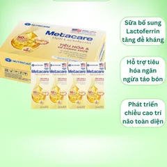 Sữa bột pha sẵn Metacare Opti Lactoferrin bổ sung sữa non tăng đề kháng và tiêu hóa hộp 110ml 180ml
