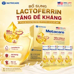 Sữa bột pha sẵn Metacare Opti Lactoferrin bổ sung sữa non tăng đề kháng và tiêu hóa hộp 110ml 180ml