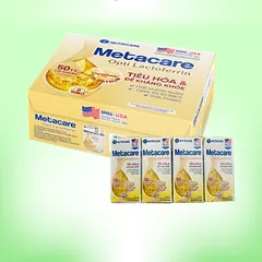 Sữa bột pha sẵn Metacare Opti Lactoferrin bổ sung sữa non tăng đề kháng và tiêu hóa hộp 110ml 180ml