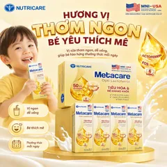 Sữa bột pha sẵn Metacare Opti Lactoferrin bổ sung sữa non tăng đề kháng và tiêu hóa hộp 110ml 180ml