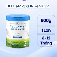 Sữa Bột Bellamy Organic 8HMO Classic Úc Số 1 2 3 4 Lon 800g 900g Đạm A1 A2