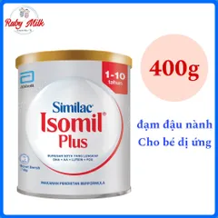Sữa Bột Similac Isomil Plus 1-10 Lon 400g cho bé Dị ứng đạm bò (Cho bé 1-10 Tuổi) 899656