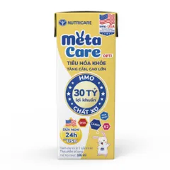 Lốc 4 Hộp Sữa Bột Pha Sẵn Nutricare Metacare Opti Vàng 180ml