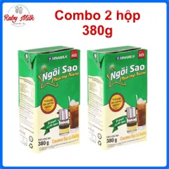 Combo 2 hộp Sữa đặc Ngôi sao Phương Nam Xanh lá hộp 380g