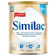 Sữa bột Similac 5G số 0+ Lon 800g (Cho bé 0-12 Tháng)