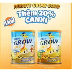 Sữa Abbott Grow Gold 3+ Lon 800g hương Vani (3 - 6 tuổi)