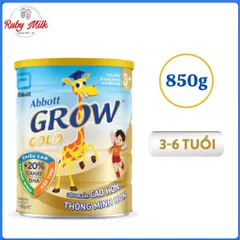 Sữa Abbott Grow Gold 3+ Lon 800g hương Vani (3 - 6 tuổi)