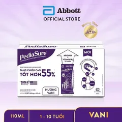 Lốc 4 Hộp Sữa Pha Sẵn Pediasure 110ml/180ml