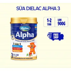 Sữa bột Dielac Alpha 3 Lon 900g (cho trẻ từ 1 - 2 tuổi)
