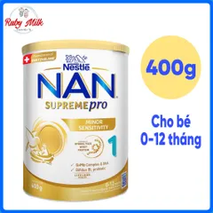 Sữa Bột NAN SUPREME PRO số 1 Lon 400g - Cho bé 0 - 12 Tháng