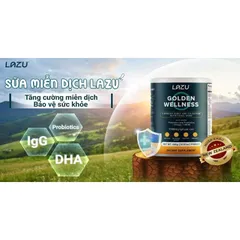 Sữa Bột Lazu Golden Wellness Lon 450g Kết Hợp Mật Ong Manuka của New Zeland
