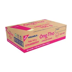 Combo 24 Tuýp Sữa Đặc Có Đường Ông Thọ Đỏ, Dâu, Socola Tuýp 165g