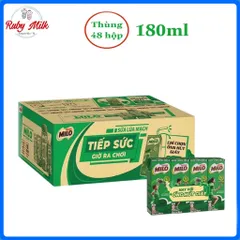 Thùng 48 Hộp Sữa MILO lúa mạch 180ml