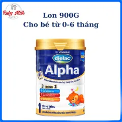 Sữa bột Dielac Alpha 1 Lon 900g (cho bé từ 0 - 6 tháng tuổi)
