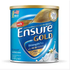 Sữa Bột Ensure Gold Hương Vani Ít Ngọt Lon 380g