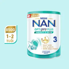 Sữa Nan Optipro PLUS 3 Lon 800g Cho bé 1-2 tuổi