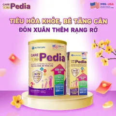 Combo 2 Lon Sữa Bột Nutricare Care 100 Pedia 2+ Lon 850g (Cho bé 2-10 Tuổi)