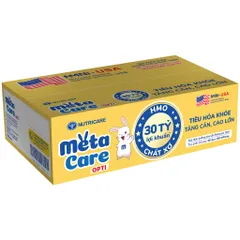 Thùng 48 Hộp Sữa Bột Pha Sẵn Nutricare Metacare Opti Vàng 180ml