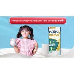 Lốc 4 hộp sữa pha sẵn Nestlé Nan Grow 180ml (từ 1 tuổi)
