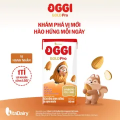 [THÙNG 24 HỘP] Sữa dinh dưỡng pha sẵn OGGI GOLD PRO VitaDairy 110ml (Dâu/Dưa/Xoài/Hạnh Nhân)