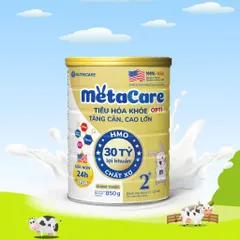 Combo 2 Lon Sữa Bột Metacare Opti 2+ 30 Tỷ Lợi Khuẩn Lon 850g Cho Bé 2-10 Tuổi