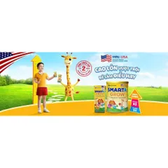 Sữa Bột Smarta Grow Opti 1+ Lon 850g Phát Triển Chiều Cao Cho Bé (Mẫu mới)