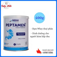 Sữa Nestle Peptamen hỗ trợ cơ thể tăng hấp thu đạm, chất béo Lon 400g