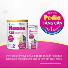 Sữa Bột HANIE KID 2+ Lon 850g Cho Bé 2 -10 Tuổi Sữa Non 24H Cao Năng Lượng Cho Bé Suy Dinh Dưỡng Biếng Ăn Thấp Còi