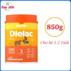 Sữa bột Dielac Alpha Gold 3 Lon 850g (cho trẻ từ 1 - 2 tuổi)