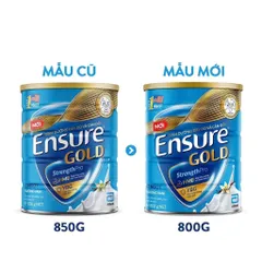 Combo 2 Lon Sữa Bột Ensure Gold hương Vani Ít Ngọt Lon 800g