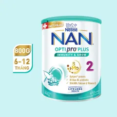 Sữa Nan Optipro Plus số 2 Lon 800g (Cho bé 6 - 12 tháng) GIAO MẪU NGẨU NHIÊN
