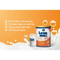 Sữa Bột LeanMax Ligos Lon 900g - Dinh Dưỡng Cho Người Bệnh Gan