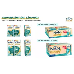 Thùng 24 hộp sữa pha sẵn Nestlé Nan Grow 180ml (từ 1 tuổi)