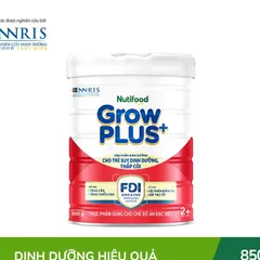 Sữa bột Nutifood GrowPLUS+ Suy Dinh Dưỡng (Đỏ) 2+ - Tăng Cân & Tăng Chiều Cao - Lon 850g