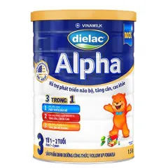 Sữa bột Dielac Alpha 3 lon 1,5kg (cho bé từ 1 - 2 tuổi)