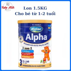 Sữa bột Dielac Alpha 3 lon 1,5kg (cho bé từ 1 - 2 tuổi)
