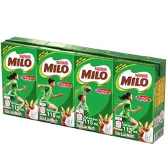 Lốc 4 hộp Sữa Milo Lúa Mạch 110ml