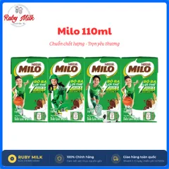 Lốc 4 hộp Sữa Milo Lúa Mạch 110ml